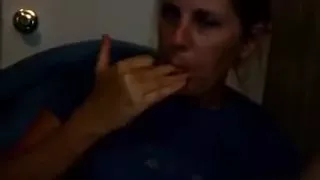 Fingering my seriously soaked fur pie