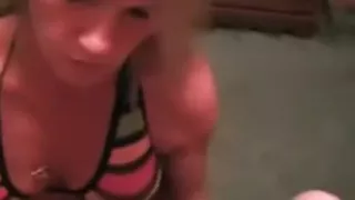 Giving hubby an extra special blow job