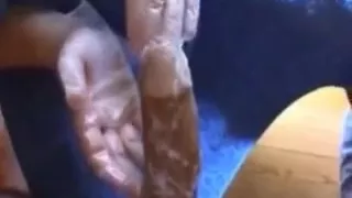 Tugjob wearing rubber gloves