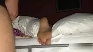 I cum on my girlfriend's feet when