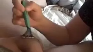 Jozy shaving my shlong and balls and then jerking my dong off. Hope u have a fun.