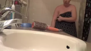 Just getting the wife out of the shower