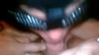 Kitty sucking fatmans dick til he cums