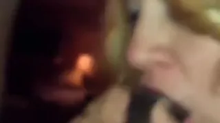 Latin Babe sneaks away from her boyfriend to engulf a large darksome dick.