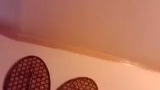 Lying on the sofa widen wide