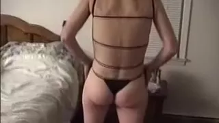 Milf trying on new lingerie