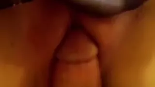 My big swollen lips made him cum
