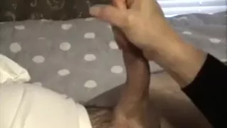 My ally caught me masturbating and gave me a hand.