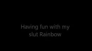 My friend rainbow & i having fun