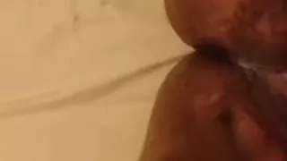 My angel playing with her wet crack