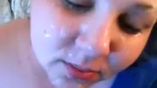 My beauty engulfing me off until i cum all over her face