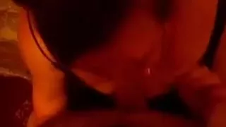 My girlfriend giving me a oral-stimulation.