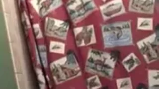 Naked getting out of the shower