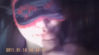 Nina take a mouthull and swallows all.