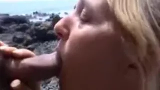 Playing at the beach