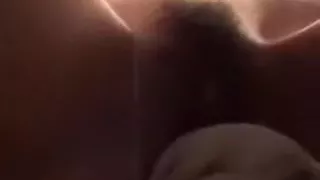 Playing her bushy love tunnel