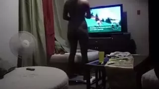 Playing wii at home