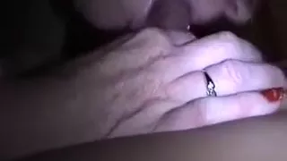 Red head takes a gagging oral-sex creampie.