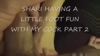 Shari giving foot fun part two. U wish to play????