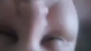 That Babe strokes my jock until my cum splash her face