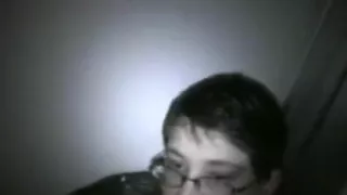 This is my whore trying a recent toy in a porno booth in a booktore