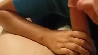 See me as i squeeze out a giant load from his ramrod. Did u like it?