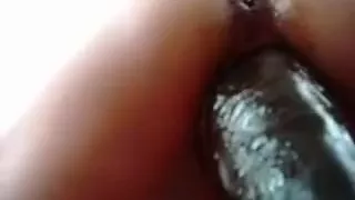 My horny boyfriend made an amateur pov sex video with me. It shows him stretching my muff with his dong.