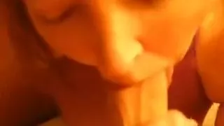Wife sucking me and fucking a toy