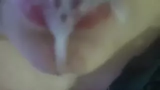 Wifey sucks me then swallows my cum