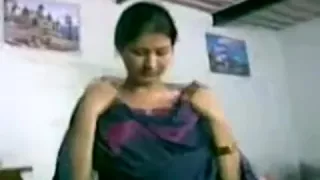 Divya Mol in Violet Dress