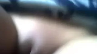 Finger in hairless wet crack