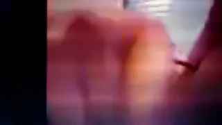 Andrea rubbing her dripping yum-yum