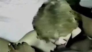 Interracial deepthroat from the 80s