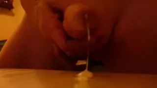 Me tasting my own cream