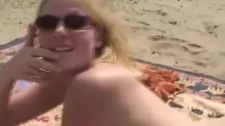 nice Anne pick flick am strand