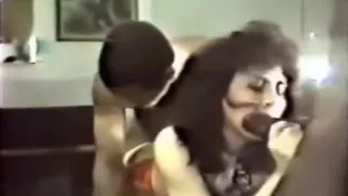 Vintage 80s wifey cuckolding with spouse and 2 blacks