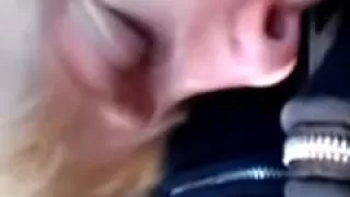 Granny blows me in the car two