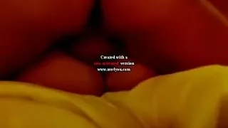 My wife getting creampied love tunnel