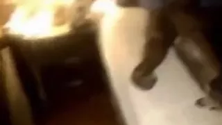 Dark cum overflows from wifes cum-hole