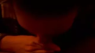 Wife gives a quick orall-service but wont let him cum in her throat