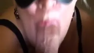 Cumslut swallows a sticky load