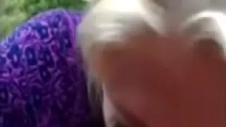 Golden-Haired got lewd in car wanted to engulf his penis