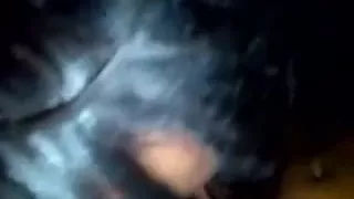 Dark gal gives birthday oral-job in advance of going home