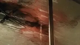 Wife playing in shower with recent jock