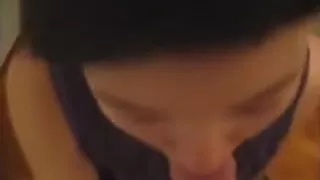 Oriental doxy sucks and swallows like a true slut
