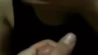 Cute legal age teenager receives large facial