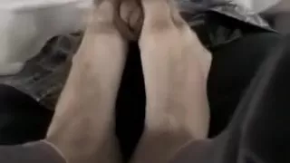 Underneath the Table Footjob
