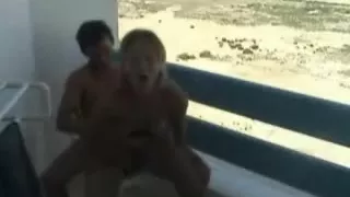 fucking girlfriend  on hotel balcony gran canaria