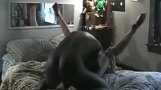 Lascivious Wench In Heels Craves Dark Weenie Creampie