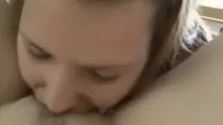 I rub her cunt until it gets juicy